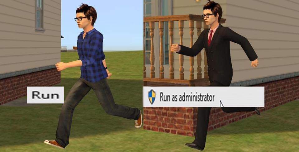 run... run as administrator