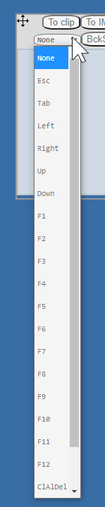 ppmp clipBoard tool: dropdown list of keys